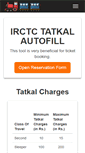 Mobile Screenshot of irctctatkal.co.in