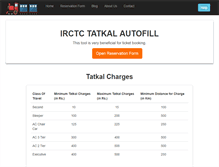 Tablet Screenshot of irctctatkal.co.in